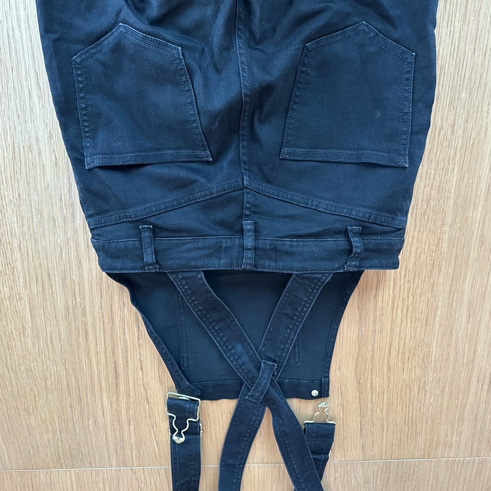 Second Skin Overalls Charcoal Denim